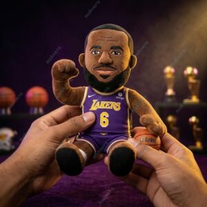 LeBron James Los Angeles Lakers #6 Plush Doll