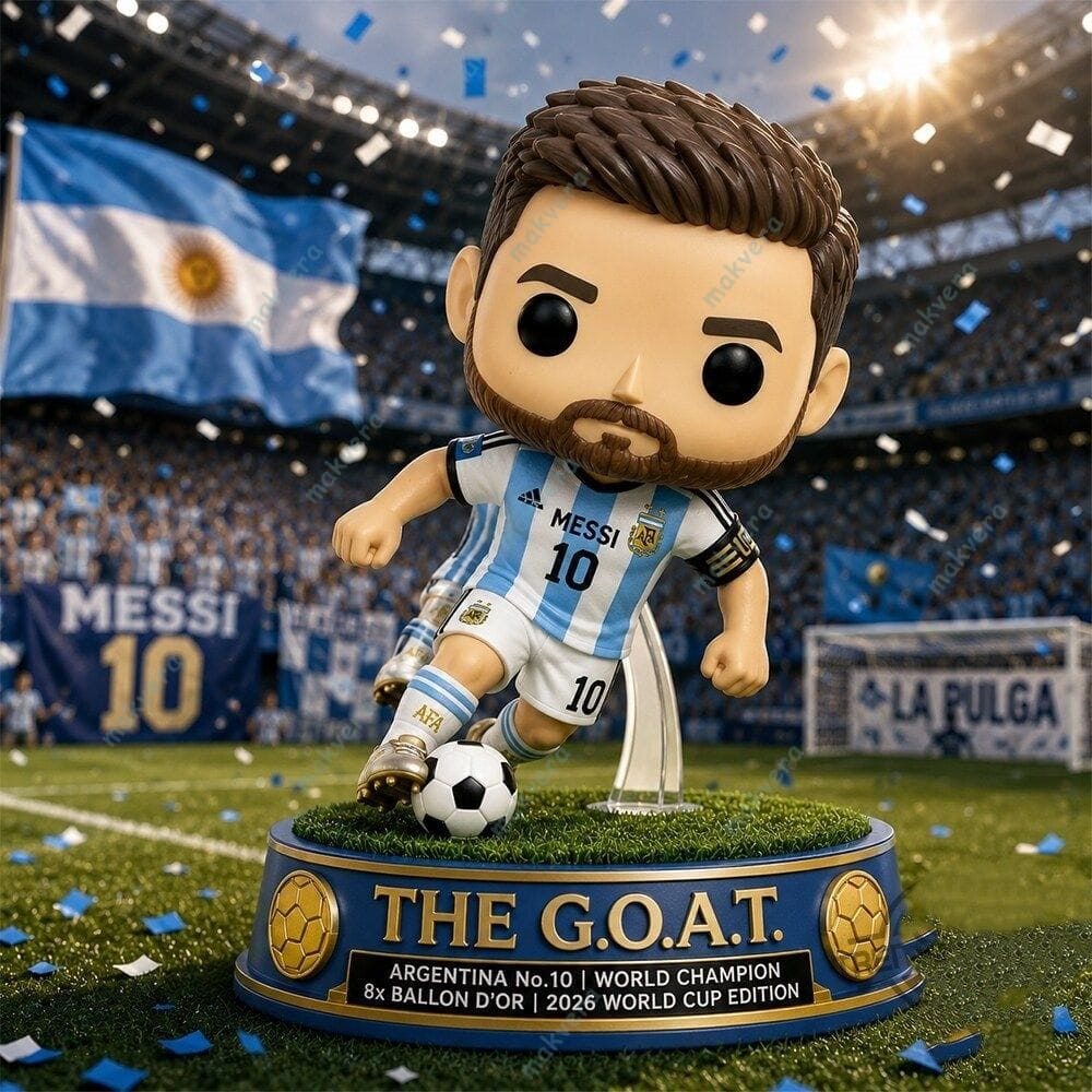 Lionel Messi Argentina The GOAT 2026 World Cup Pop Figure 3 Lionel Messi Argentina The GOAT 2026 World Cup Pop Figure 3