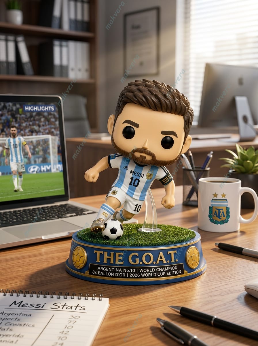 Lionel Messi Argentina The GOAT 2026 World Cup Pop Figure Lionel Messi Argentina The GOAT 2026 World Cup Pop Figure