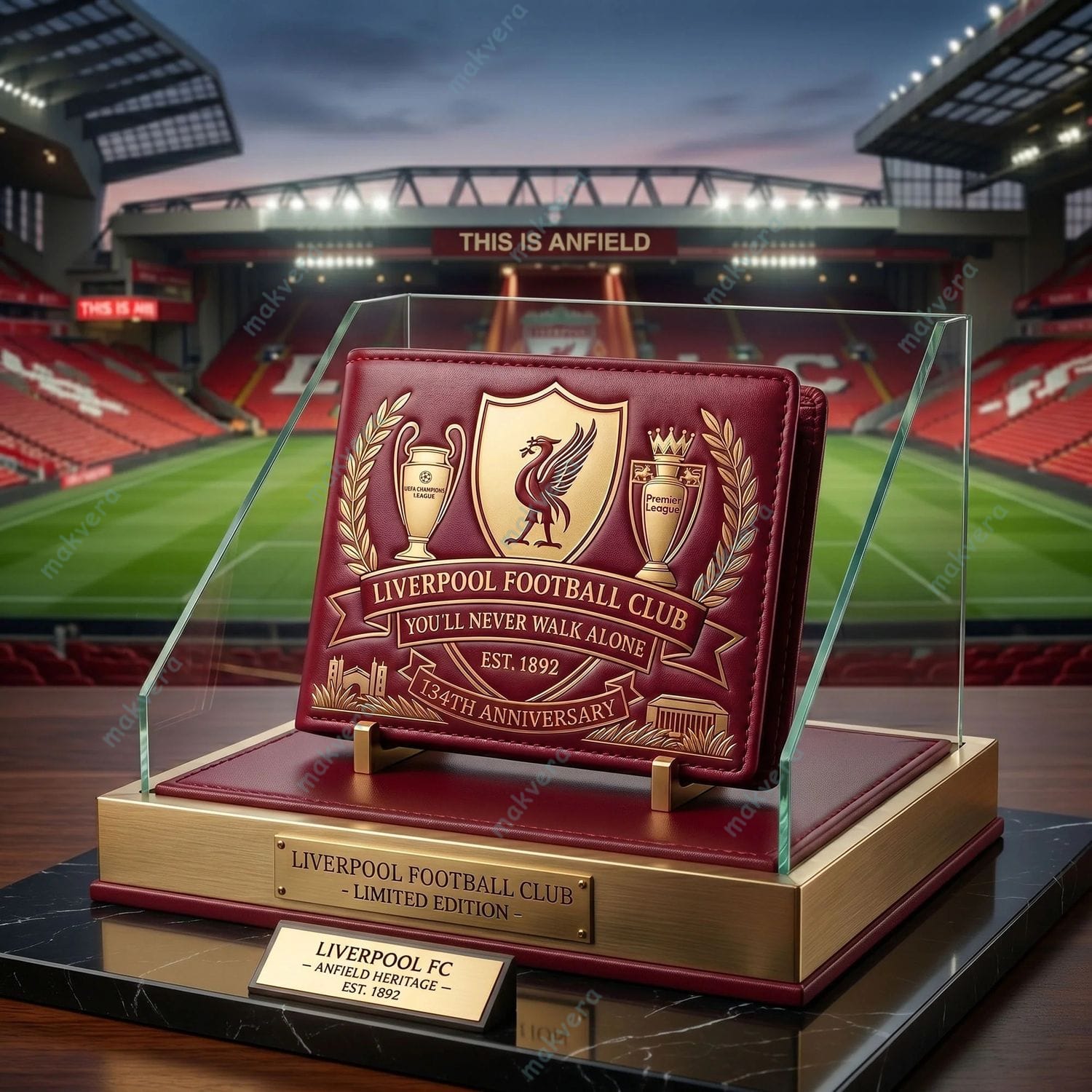 Liverpool FC 134TH Anniversary Leather Wallet 2 Liverpool FC 134TH Anniversary Leather Wallet 2