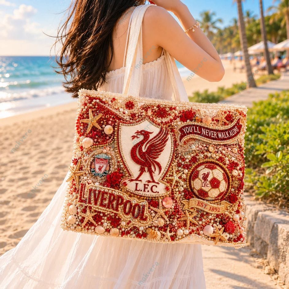 Liverpool You’ll Never Walk Alone Summer Vibes Tote Bag 2 Liverpool You'll Never Walk Alone Summer Vibes Tote Bag 2