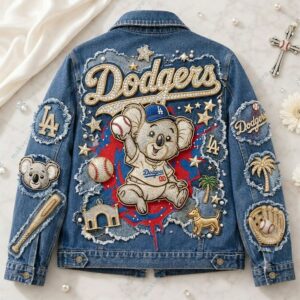 Los Angeles Dodgers Baseball Denim Jacket