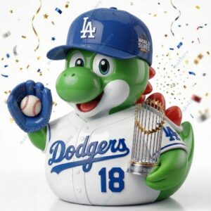 Los Angeles Dodgers World Series Yoshi 2026 Resin Duck 2