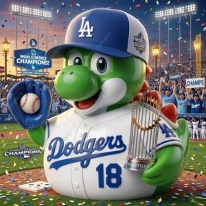 Los Angeles Dodgers World Series Yoshi 2026 Resin Duck