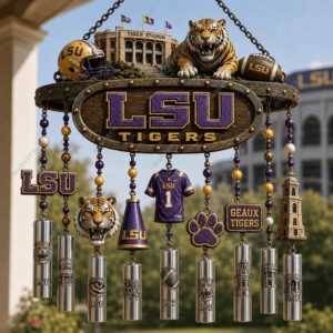 LSU Tigers Football Wind Chime