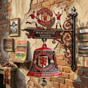 Manchester United Red Devils Wall Bell 3