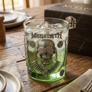 Megadeth Rust In Peace Whiskey Glass 1 Megadeth Rust In Peace Whiskey Glass 2