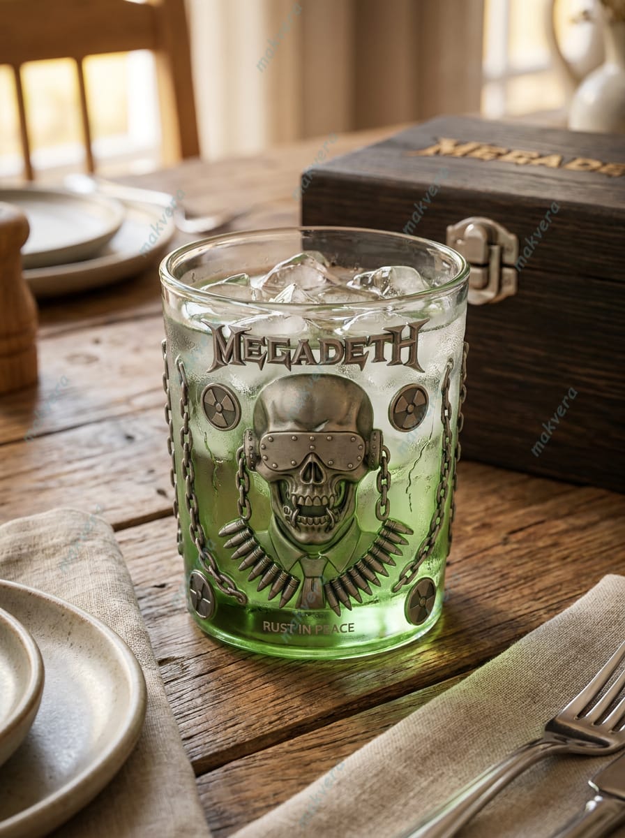 Megadeth Rust In Peace Whiskey Glass 2 Megadeth Rust In Peace Whiskey Glass 2