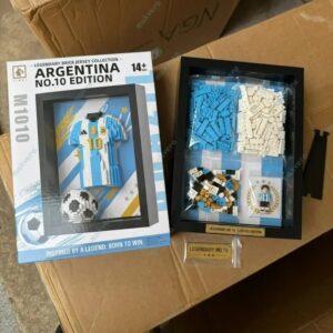 Messi Argentina No10 Legendary Brickset Jersey 2