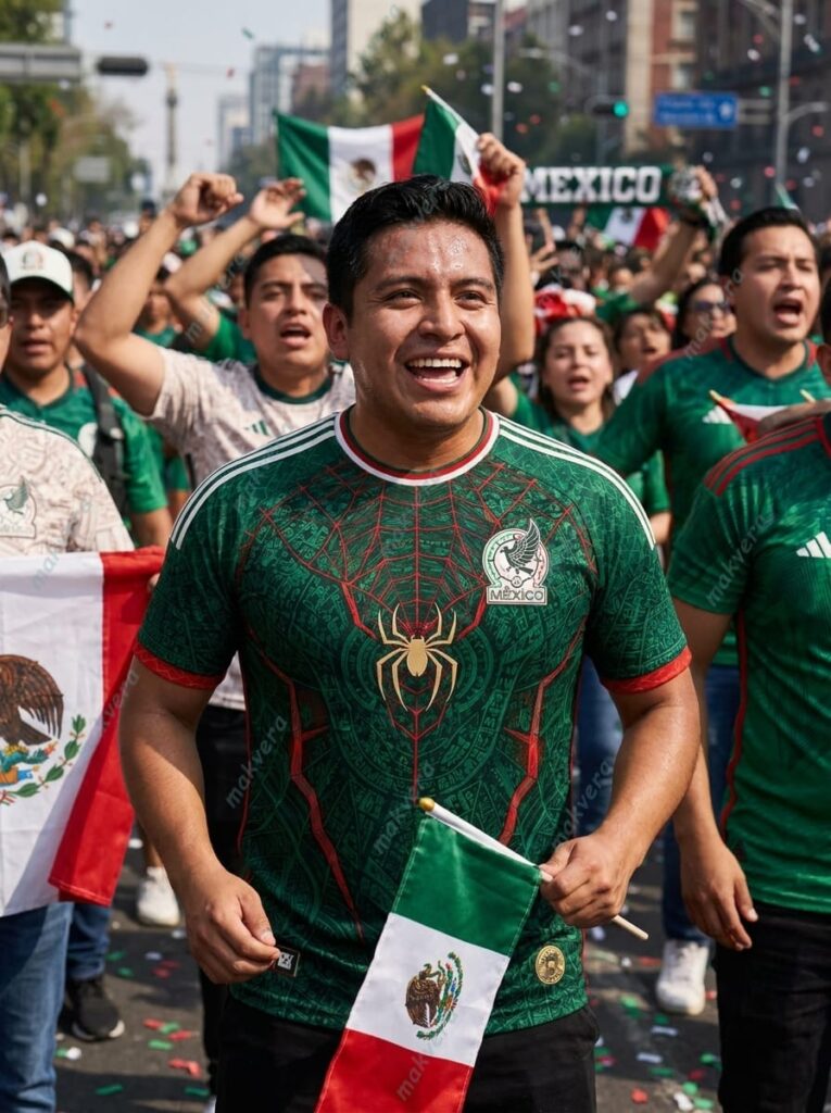 Mexico National Spider Man World Cup 2026 Custom Jersey 2