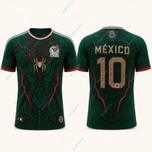 Mexico National Spider Man World Cup 2026 Custom Jersey 3