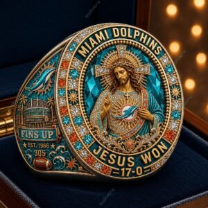 Miami Dolphins Jesus Won Est 1966 Ring 2 Miami Dolphins Jesus Won Est 1966 Ring 3
