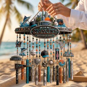 Miami Marlins South Beach Legacy Wind Chime