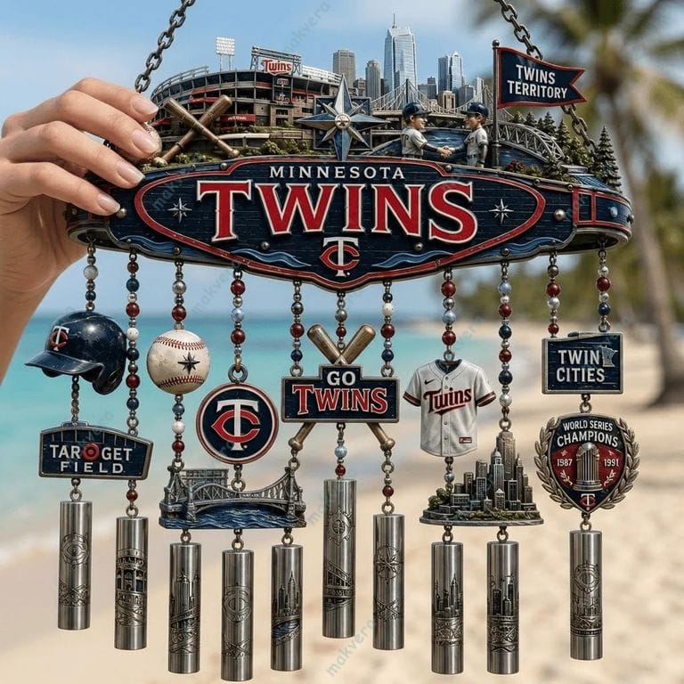 Minnesota Twins World Series Champions Wind Chime 3 Minnesota Twins World Series Champions Wind Chime 3