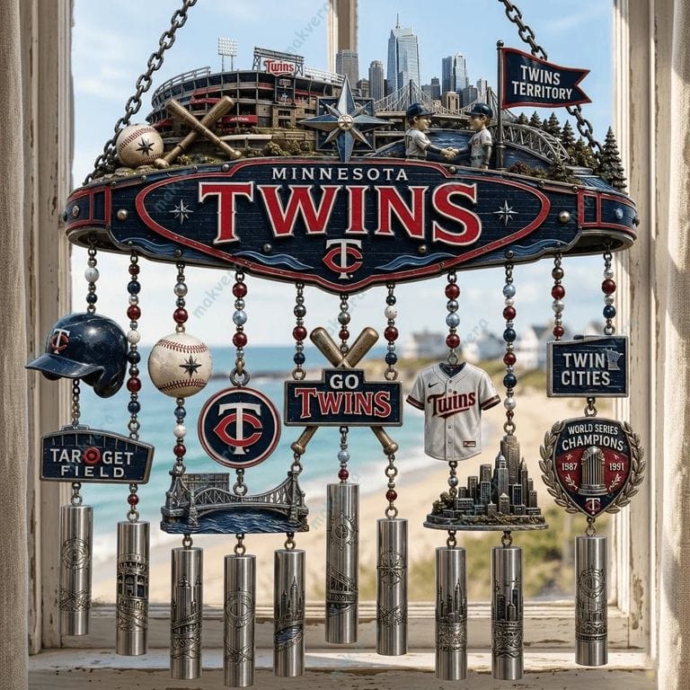 Minnesota Twins World Series Champions Wind Chime Minnesota Twins World Series Champions Wind Chime