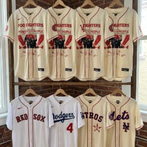 MLB All Team x Foo Fighters Power To The People Baseball Jersey 5