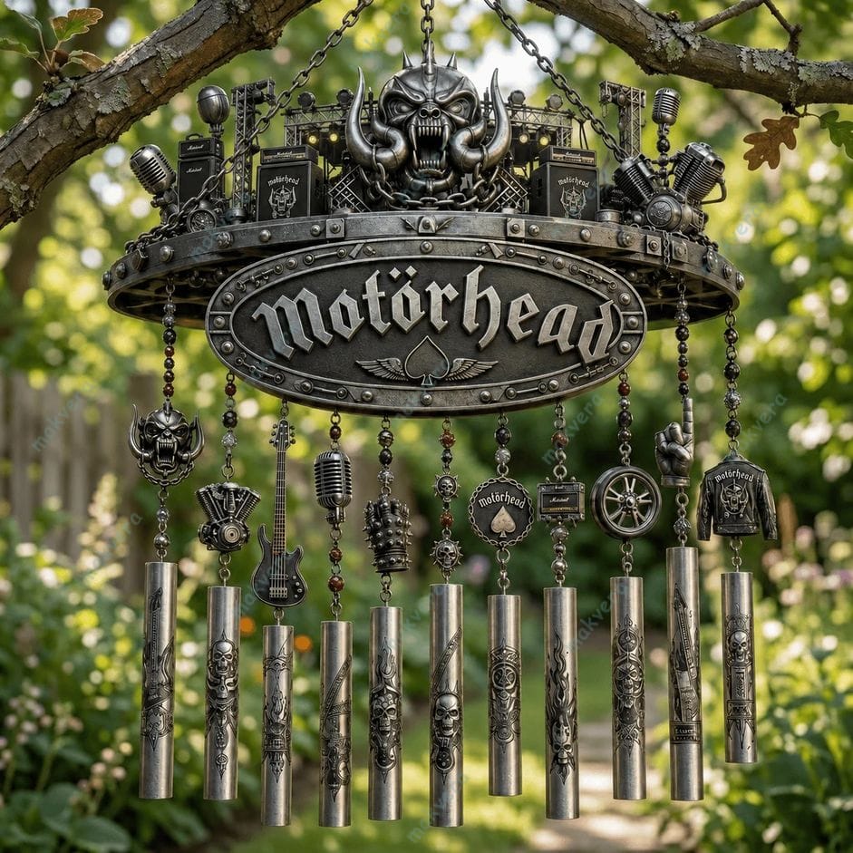 Motorhead Band Rock Legacy Wind Chime 2 Motorhead Band Rock Legacy Wind Chime 2
