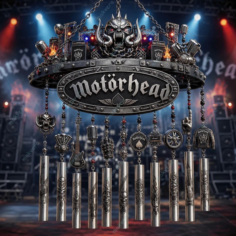 Motorhead Band Rock Legacy Wind Chime Motorhead Band Rock Legacy Wind Chime