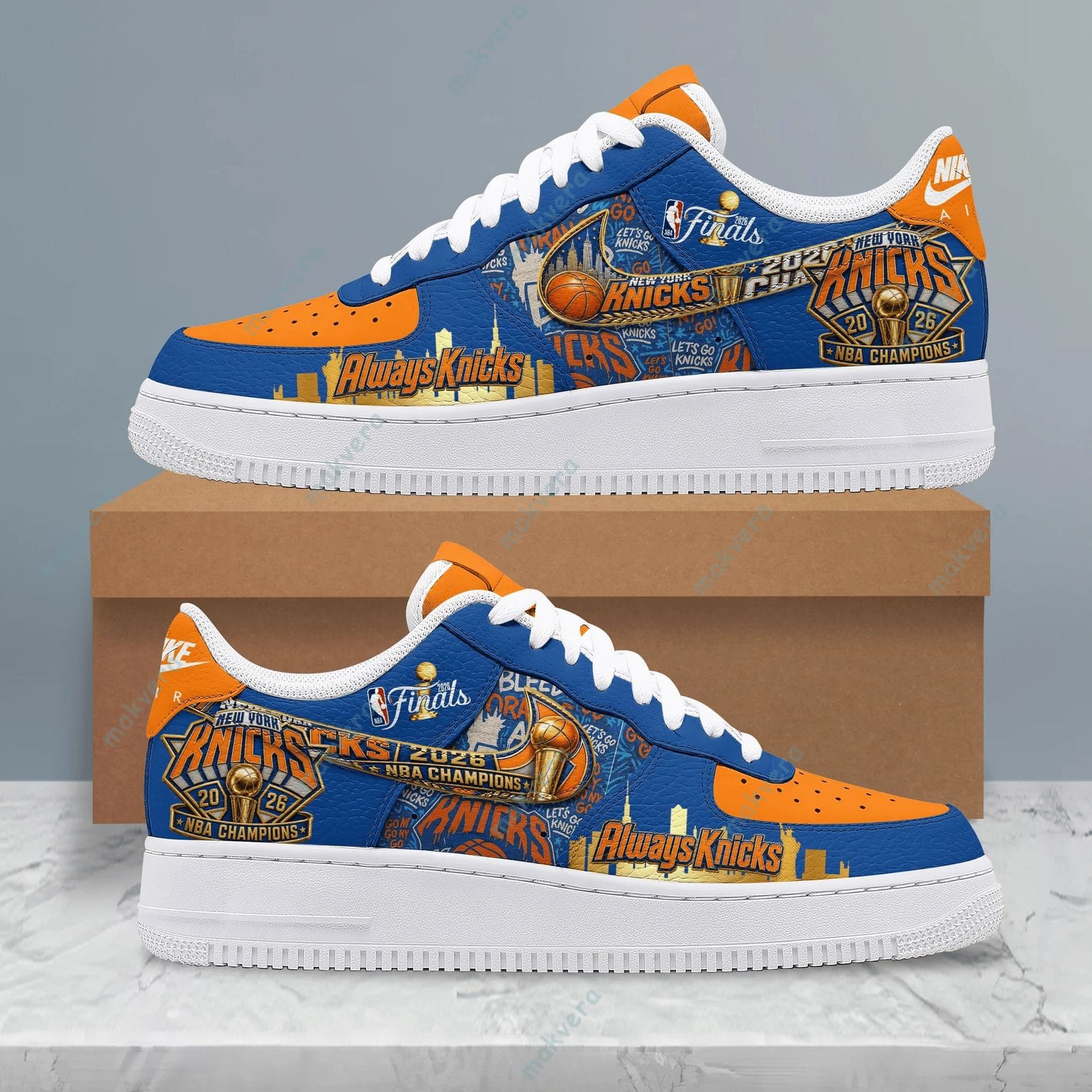 New York Knicks 2026 NBA Champions Air Force 1 Sneaker 2 New York Knicks 2026 NBA Champions Air Force 1 Sneaker 2