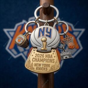 New York Knicks 2026 NBA Champions Keychain 2 New York Knicks 2026 NBA Champions Keychain 3