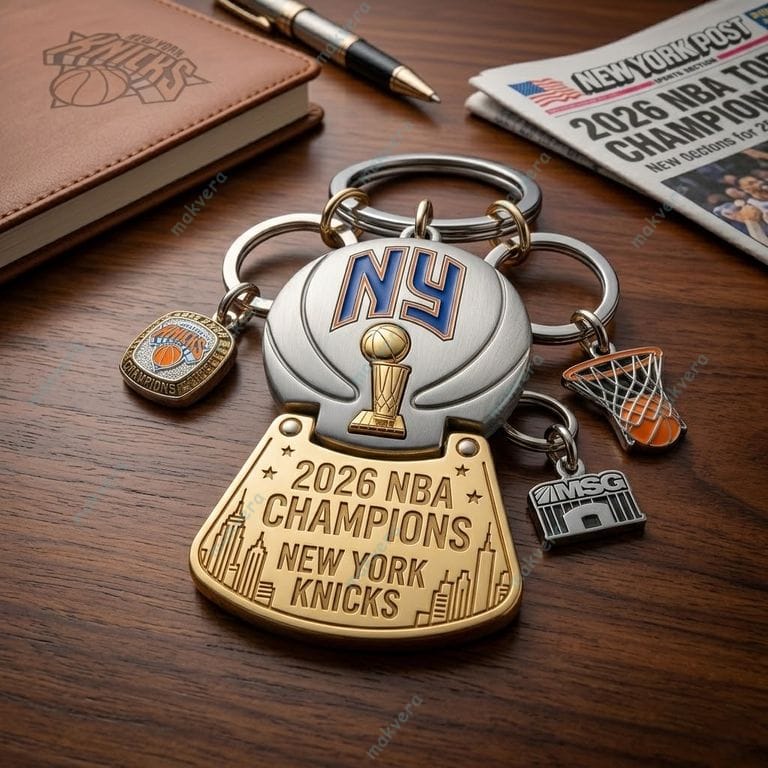 New York Knicks 2026 NBA Champions Keychain New York Knicks 2026 NBA Champions Keychain