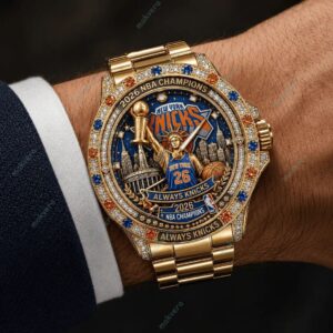 New York Knicks 2026 NBA Champions Premium Stainless Steel Watch 3