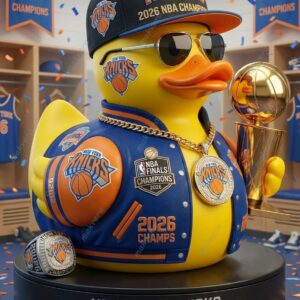 New York Knicks 2026 NBA Champions Rubber Duck