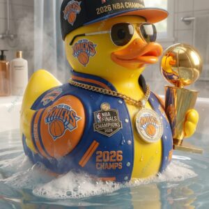 New York Knicks 2026 NBA Champions Rubber Duck 3