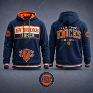 New York Knicks Champions NBA 1946-2026 Hoodie 3