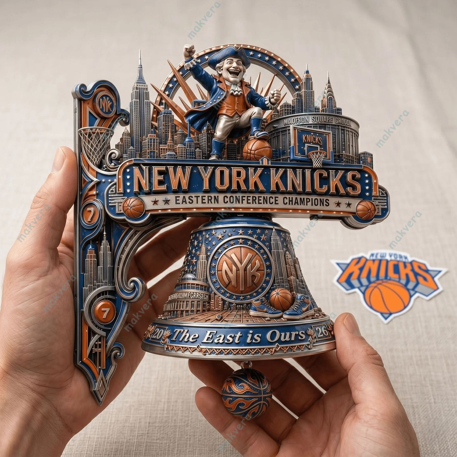 New York Knicks Eastern Conference Champions Wall Bell 2 New York Knicks Eastern Conference Champions Wall Bell 2