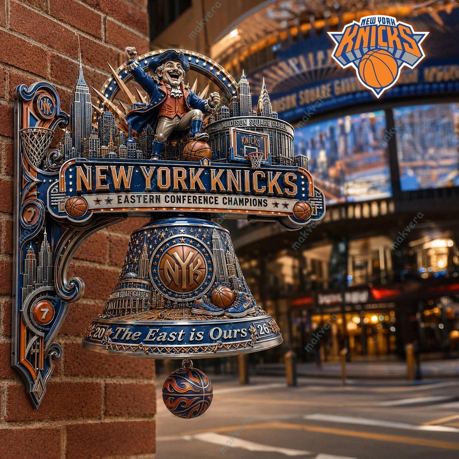 New York Knicks Eastern Conference Champions Wall Bell New York Knicks Eastern Conference Champions Wall Bell