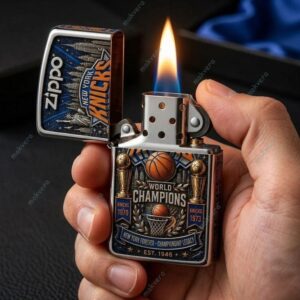 New York Knicks NBA 2026 Champions Zippo Case 2