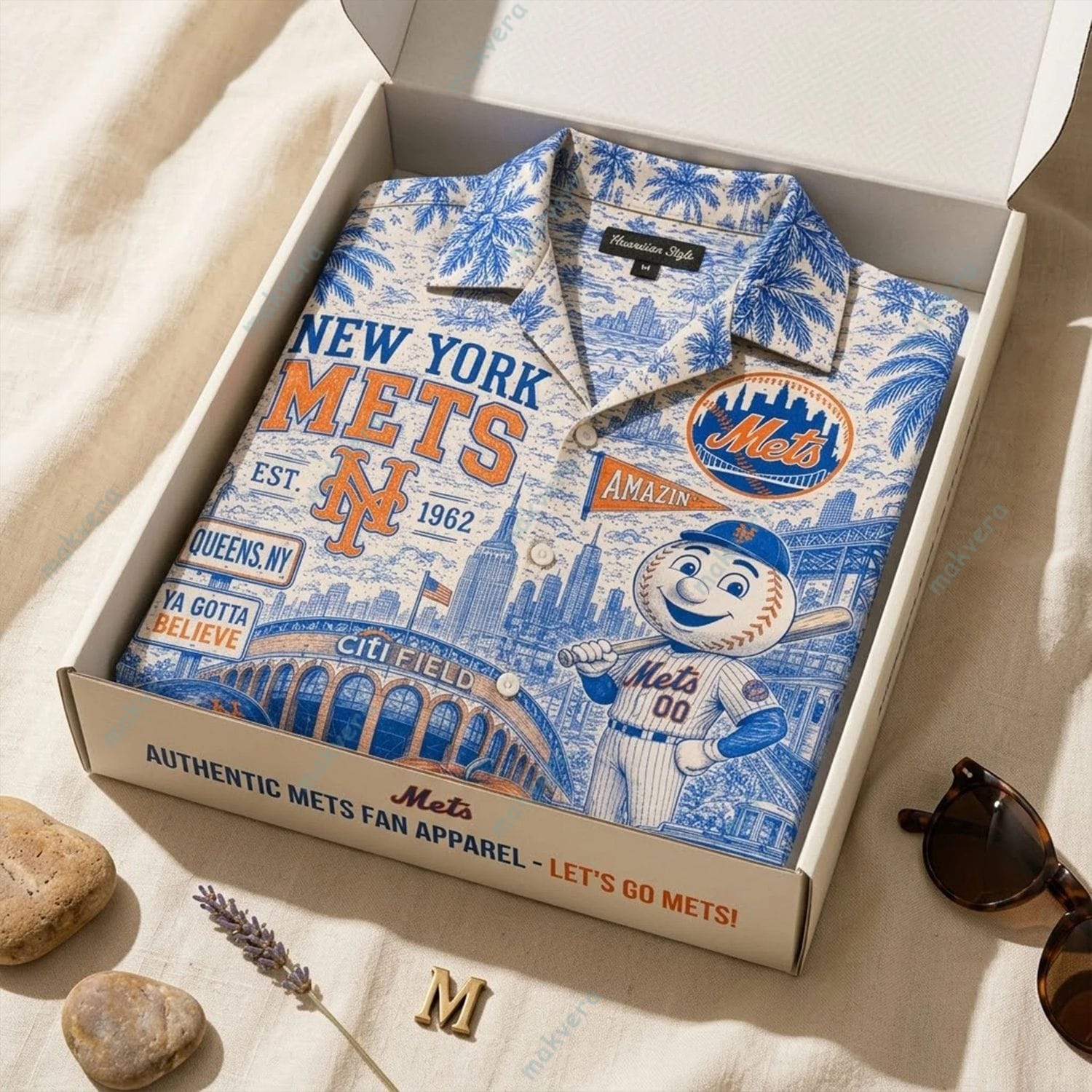 New York Mets Est 1962 Hawaiian Shirt New York Mets Est 1962 Hawaiian Shirt