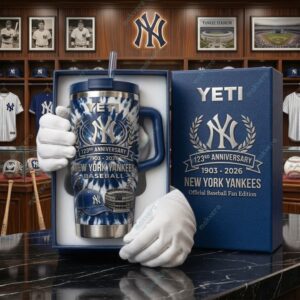 New York Yankees Baseball 123rd Anniversary 2026 Tumbler 2