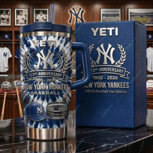 New York Yankees Baseball 123rd Anniversary 2026 Tumbler 3