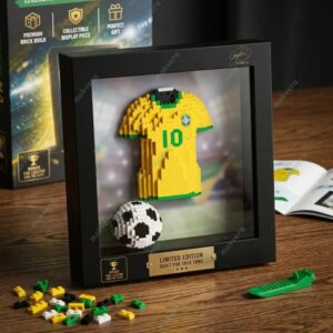 Neymar Brazil No10 Legendary Brickset Jersey 2 Neymar Brazil No10 Legendary Brickset Jersey 3