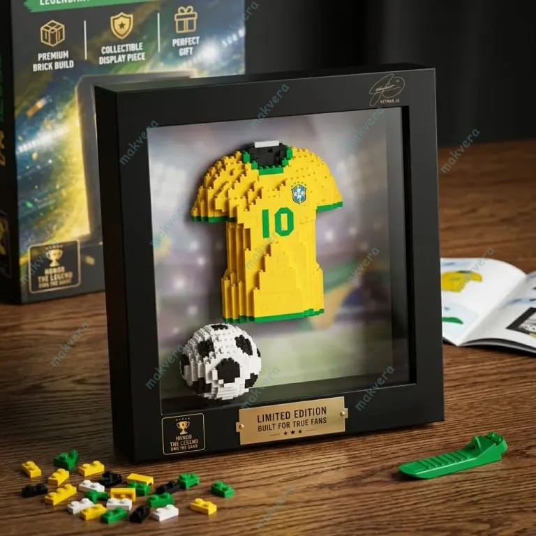 Neymar Brazil No10 Legendary Brickset Jersey 3 Neymar Brazil No10 Legendary Brickset Jersey 3