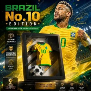 Neymar Brazil No10 Legendary Brickset Jersey