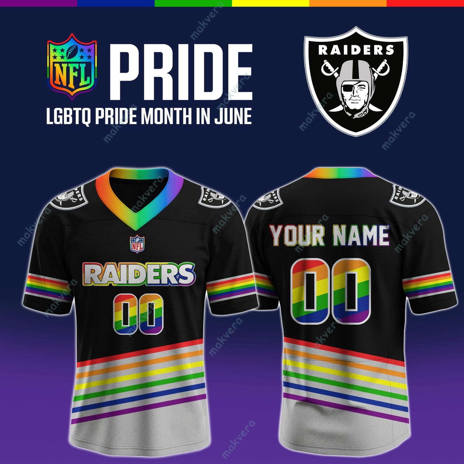 NFL All Team x LGBT Pride Month In June Custom Football Jersey 11 NFL All Team x LGBT Pride Month In June Custom Football Jersey 11