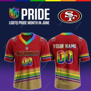 NFL All Team x LGBT Pride Month In June Custom Football Jersey 12 NFL All Team x LGBT Pride Month In June Custom Football Jersey 13