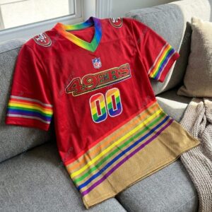 NFL All Team x LGBT Pride Month In June Custom Football Jersey 1 NFL All Team x LGBT Pride Month In June Custom Football Jersey 2