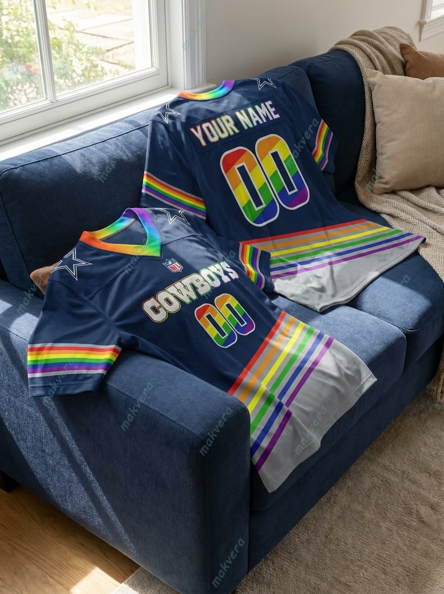 NFL All Team x LGBT Pride Month In June Custom Football Jersey 3 NFL All Team x LGBT Pride Month In June Custom Football Jersey 3
