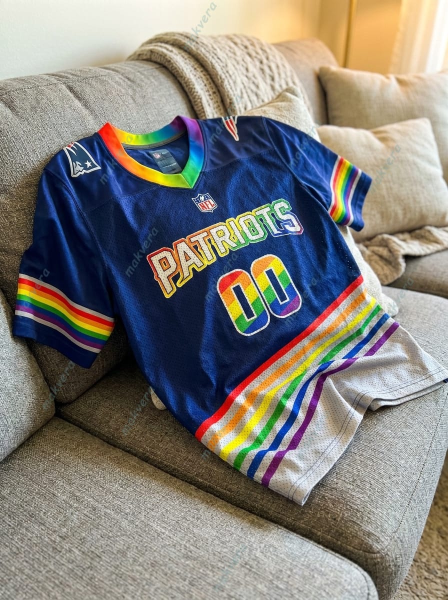 NFL All Team x LGBT Pride Month In June Custom Football Jersey 5 NFL All Team x LGBT Pride Month In June Custom Football Jersey 5