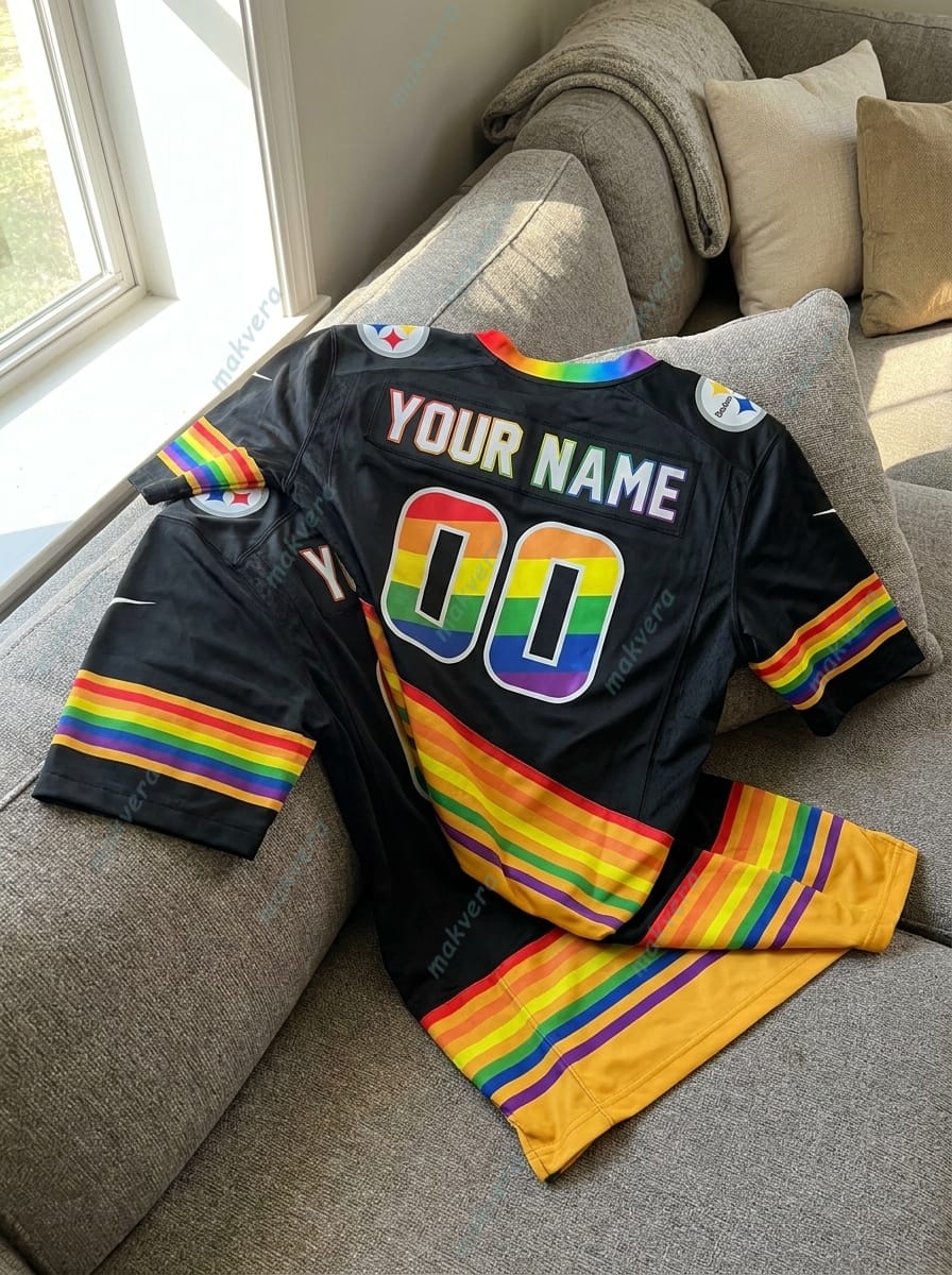 NFL All Team x LGBT Pride Month In June Custom Football Jersey 7 NFL All Team x LGBT Pride Month In June Custom Football Jersey 7