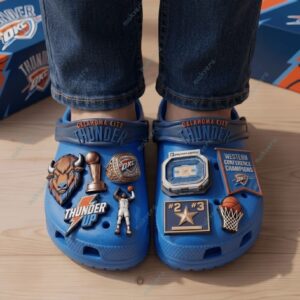 Oklahoma City Thunder Western Conference Champions Clog Crocs 2