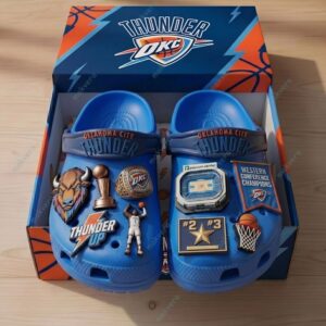 Oklahoma City Thunder Western Conference Champions Clog Crocs