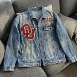 Oklahoma Sooners Champions 2026 NCAA Denim Jacket 2