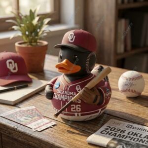 Oklahoma Sooners Champions 2026 NCAA Rubber Duck