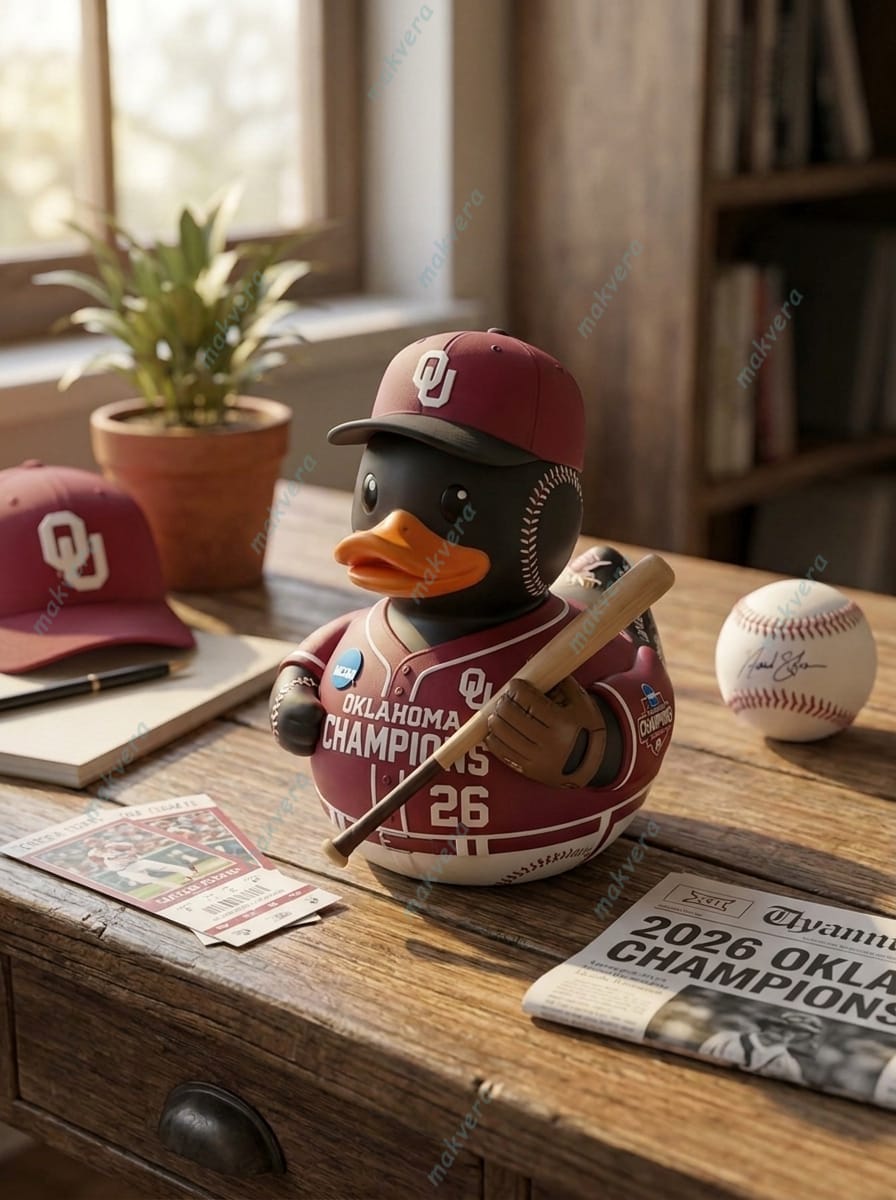 Oklahoma Sooners Champions 2026 NCAA Rubber Duck Oklahoma Sooners Champions 2026 NCAA Rubber Duck