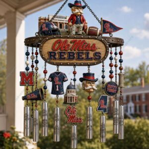 Ole Miss Rebels National Champions Wind Chime